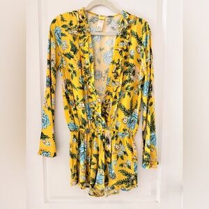 AGUA BENDITA Yellow super soft romper